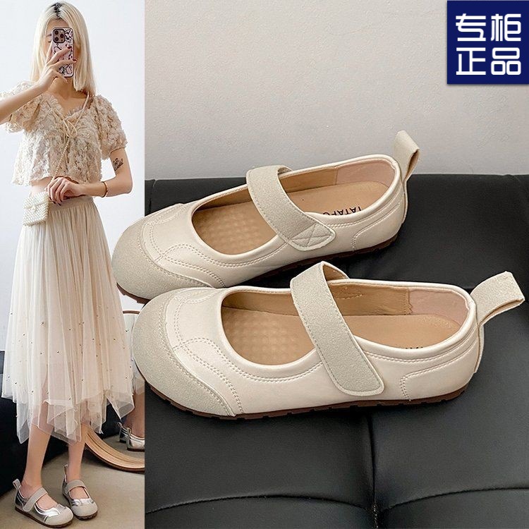 스커트가 있는 여성용 메리 제인 신발 2025 새로운 여름 학생 기질 다용도 부드러운 밑창 신발 프랑스 복고풍