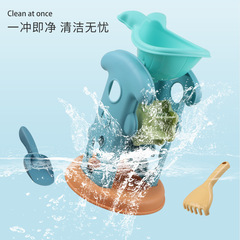 Children's beach toy full set hourglass water play snow shovel snow digging bucket shovel seaside toy wholesale for street vending