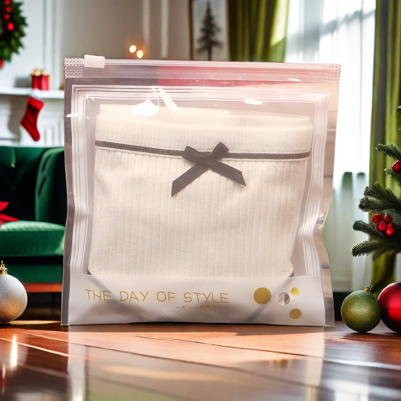 PE透明包装袋女士内裤袜子拉链袋连裤丝袜袜打底袜袋子批发现货