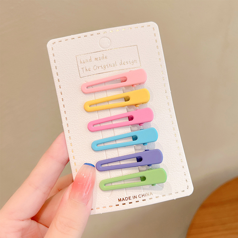 Los niños de dibujos animados horquilla lindo bebé pelo roto BB clip tocado de la niña Cabeza trasera horquilla Bangs clip lateral accesorios para el cabello