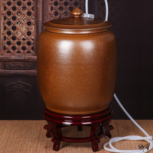 米缸陶瓷带盖泡茶腌肉传统米缸水缸画轴收纳缸密封带盖厨房储物罐