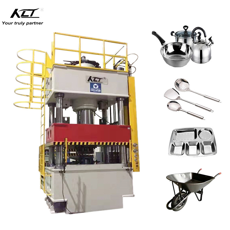 Non-Standard Custom 200 Ton Metal Washing Tank Thin Plate Stretching Blanking Blanking Four-Column Servo Hydraulic Press