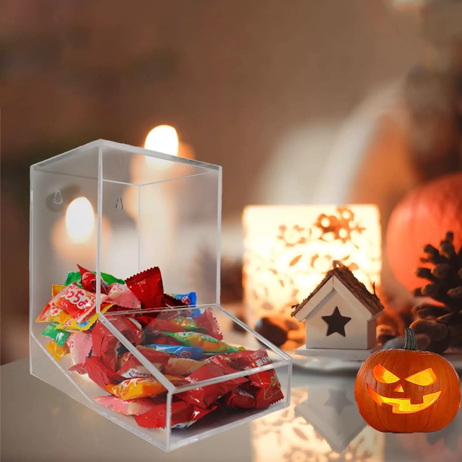 Трансграничный эксклюзивный для прозрачного акриловый стирка стручок для хранения коробки кронштейн настенный ремень 2 крышки домашний дозатор конфет