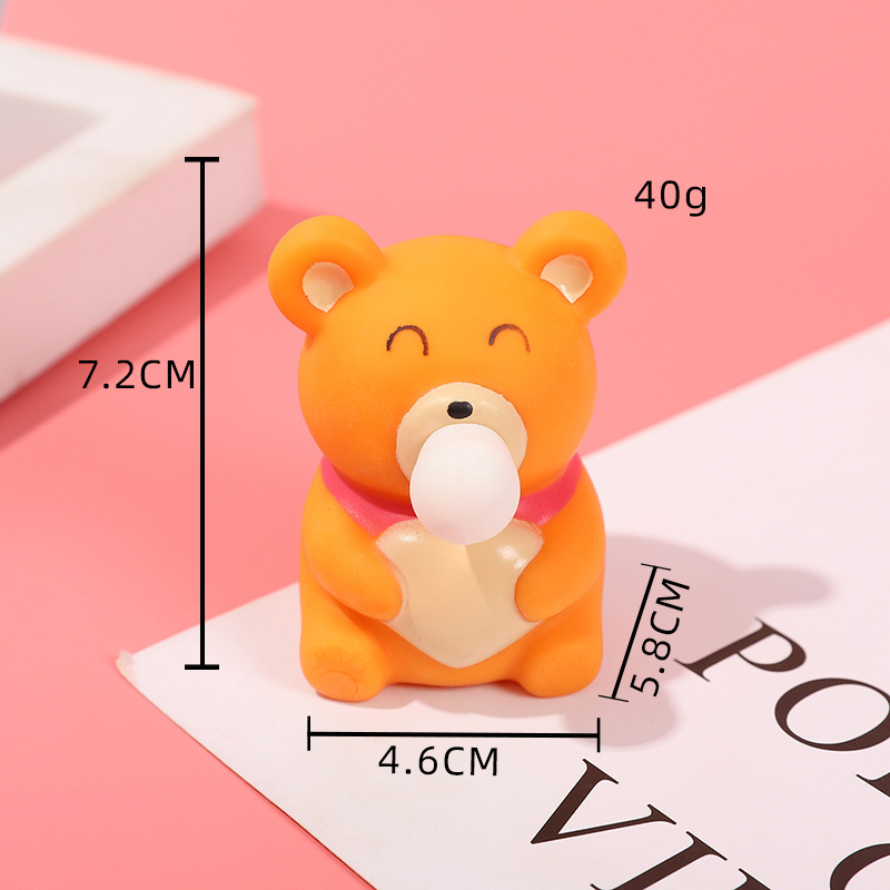 Orange smiley yellow care bear