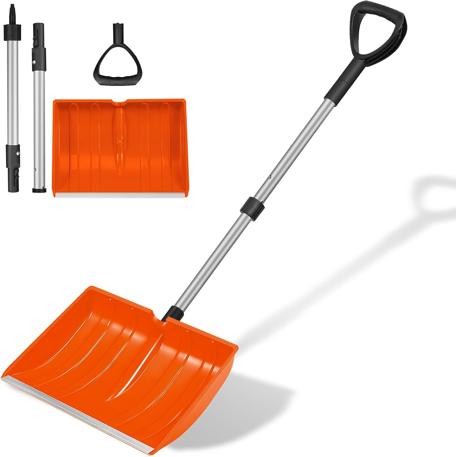 Cross-Border Same-Model Outdoor Detachable Snow Shovel Export Snow Removal Tool for Emergency Use Plastic Snow Shovel