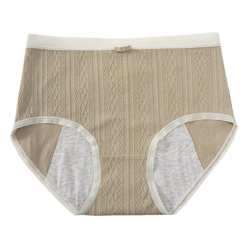 Ropa interior fisiológica ropa interior menstrual de algodón de cintura alta para mujer entrepierna antibacteriana a prueba de fugas verano transpirable Tía grande ropa interior menstrual