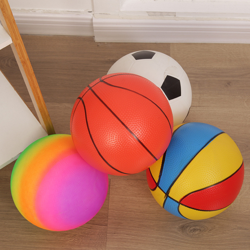 供应8.5寸加厚幼儿园运动充气玩具球 儿童拍拍大皮球批发