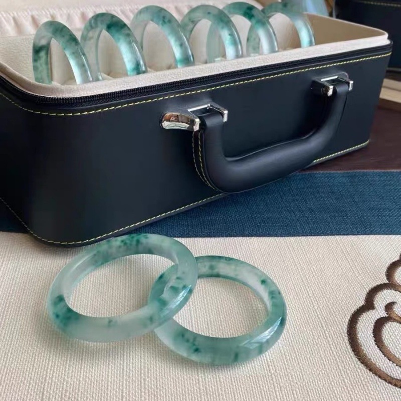 FA 석영석 옥 팔찌 모조 두롱 옥 얼음형 떠다니는 꽃 옥 옥 옥 팔찌 소홍수 생방송