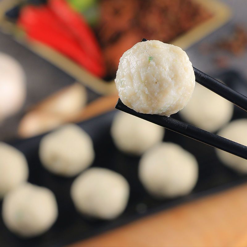 黄花鱼丸手工纯鱼丸实心鱼圆肉丸子火锅食材200g海鲜批发顺丰包邮
