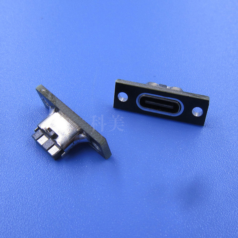 TYPE-C双面插USB 3.1测试板充电插座 带PCB固定板母座连接器XH2.