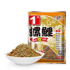 Old Ghost Fish Bait No. 2, No. 1, 2, and No. 3 Snail Carp, No. 1 Snail Carp, No. 3 Carp Bait, 52 bags/box.