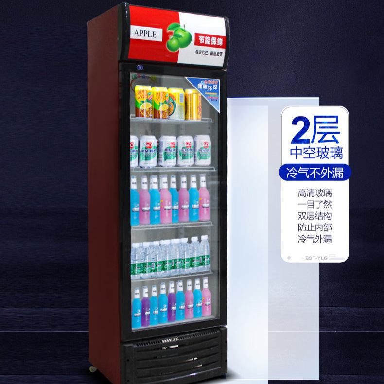 Gabinete de exhibición refrigerador refrigerador refrigerador supermercado refrigerador comercial refrigerador de una sola puerta doble puerta vertical refrigerador de refrigeración de bebidas de cerveza