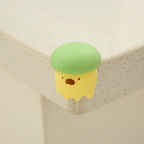 Cartoon cute silicone safety anti-collision corner protective cover for children anti-collision home table corner edge self-adhesive protective cover