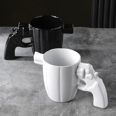 越境創意左輪銃杯陶磁器防爆軍風マグカップ個性造形コーヒーカップ大容量コップ