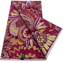 6码金沙荷兰蜡布纯棉料非洲批发 grand Wax gold fabric High-end