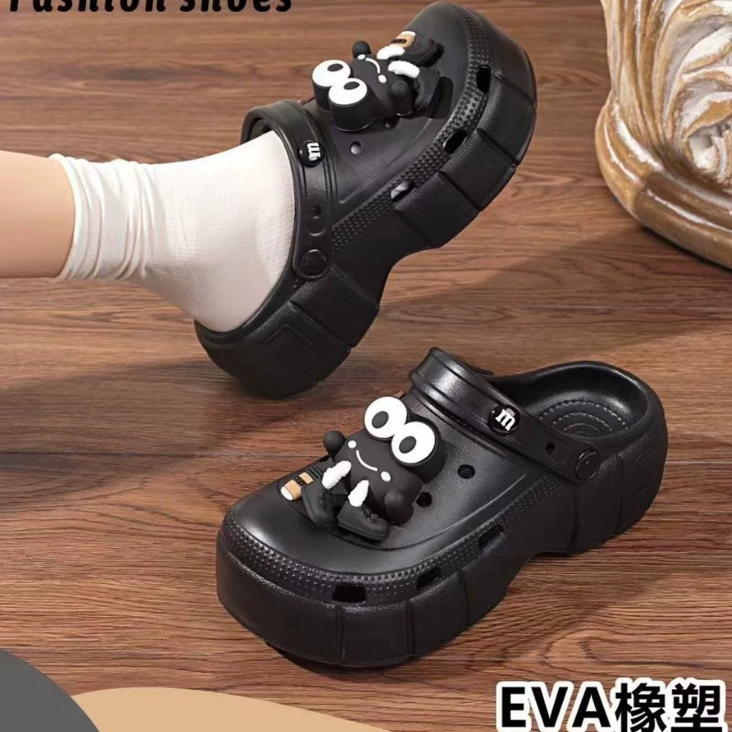 Новые увеличенные наружные носики наружные толстые подошвы противоскользящие булочки сетка красные сандалии женские летние пляжные туфли оптом