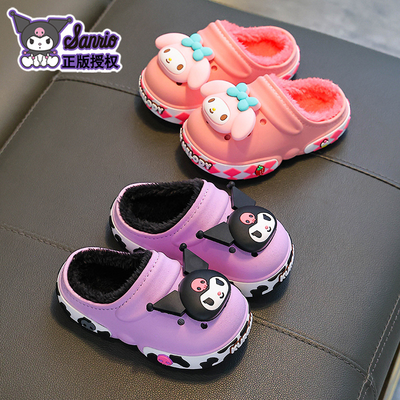 Sanliou zapatillas de algodón de invierno para niños, niños y niñas, calentamiento, bolsas de algodón para niños y medianos, bolsas de zapatos de algodón para niños