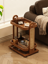 可移动边几餐车置物架客厅沙发茶桌边柜收纳角几零食小推车茶水架