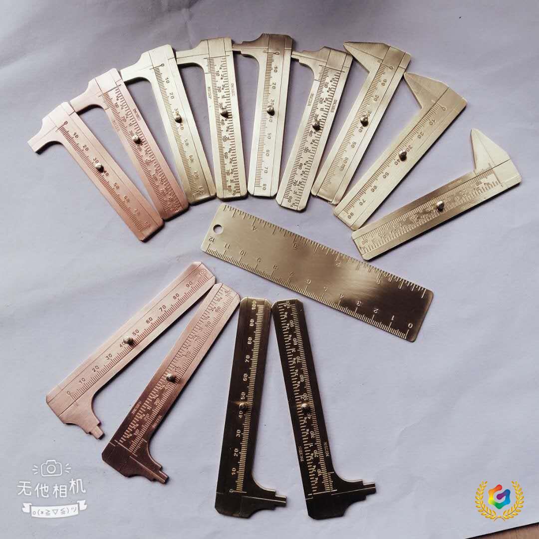 ∴(一件代发）文玩铜卡尺便捷式迷你游标尺.迷你小型工业级卡尺80