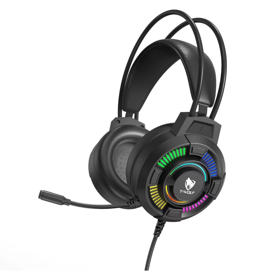 T-WOLF gaming headset H140 direct plug 7.1 wired computer gaming headset factory source