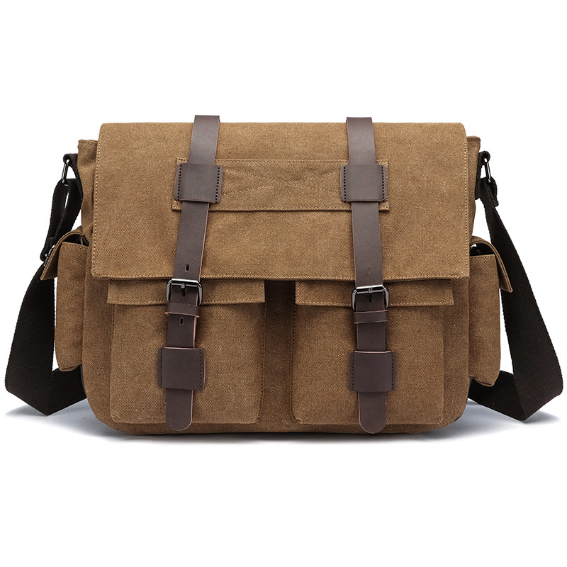 Suministro directo de fábrica transfronterizo retro casual hip hop moda ordenador hombro moda hombres crossbody bolsa de mensajero multifuncional