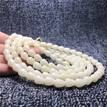 厂家批发 水滴型白菩提根多圈手串108颗 白玉菩提佛珠念珠手链