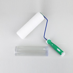 9寸高檔細毛滾筒刷雙色柄純平滾筒耐溶劑不掉毛油漆乳膠漆地坪漆