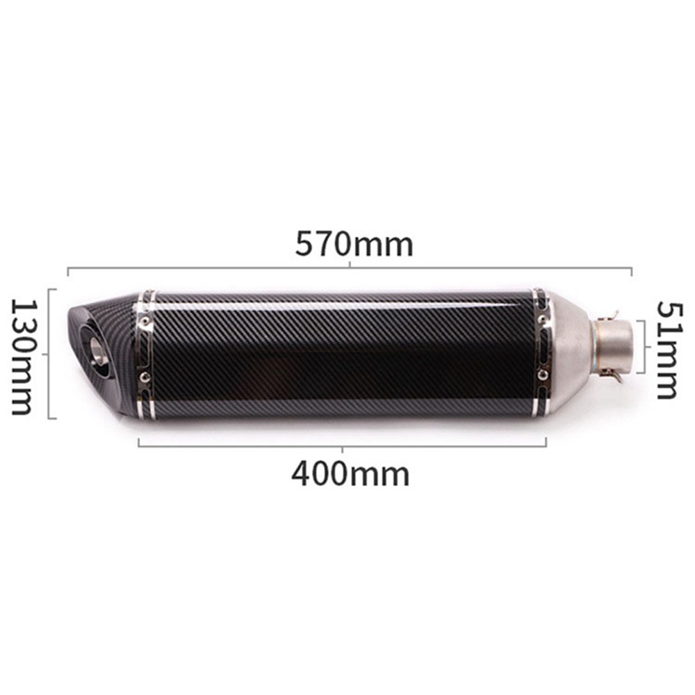 570mm/470mm universal motorcycle modified exhaust pipe large displacement exhaust pipe Yamaha Kawasaki scooter