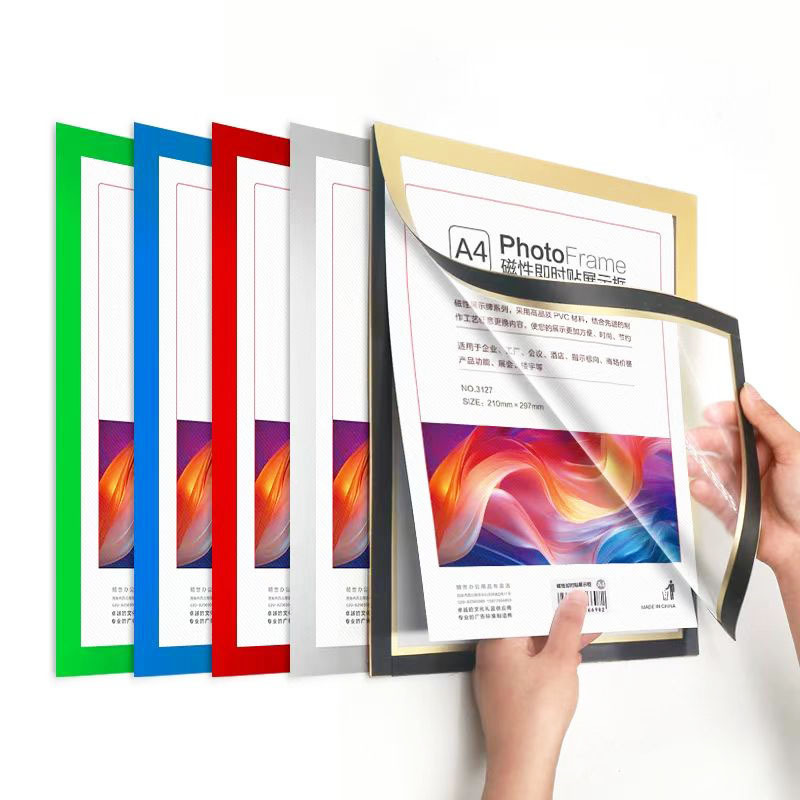 Magnetic Display Frame for Certificates, Wall-Mounted Display Tool, Magnetic Holder for Business Licenses, Children's Artwork Storage, Picture Frame Magnetic Display Frame for Certificates, Wall-Mounted Display Tool, Magnetic Holder for Business Licenses, Children's Artwork Storage, Picture Frame