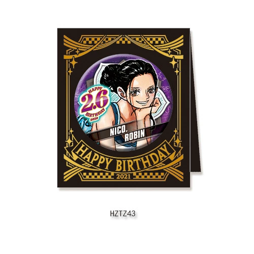 Бейдж дня рождения Comic Factory ONE PIECE Лuffy Zoro Chopper Sanji Nami стойка для бейджей на день рождения