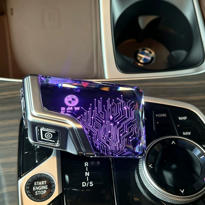 orchid finger shift lever, Cab and accessories - bmw-logo-5-series-i5-x3-ix3requires-adhesive