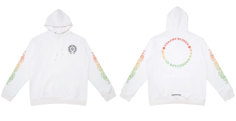 24ss年新款高品质Chrome Hearts 马蹄十字架连帽拉链卫衣工厂批发|undefined