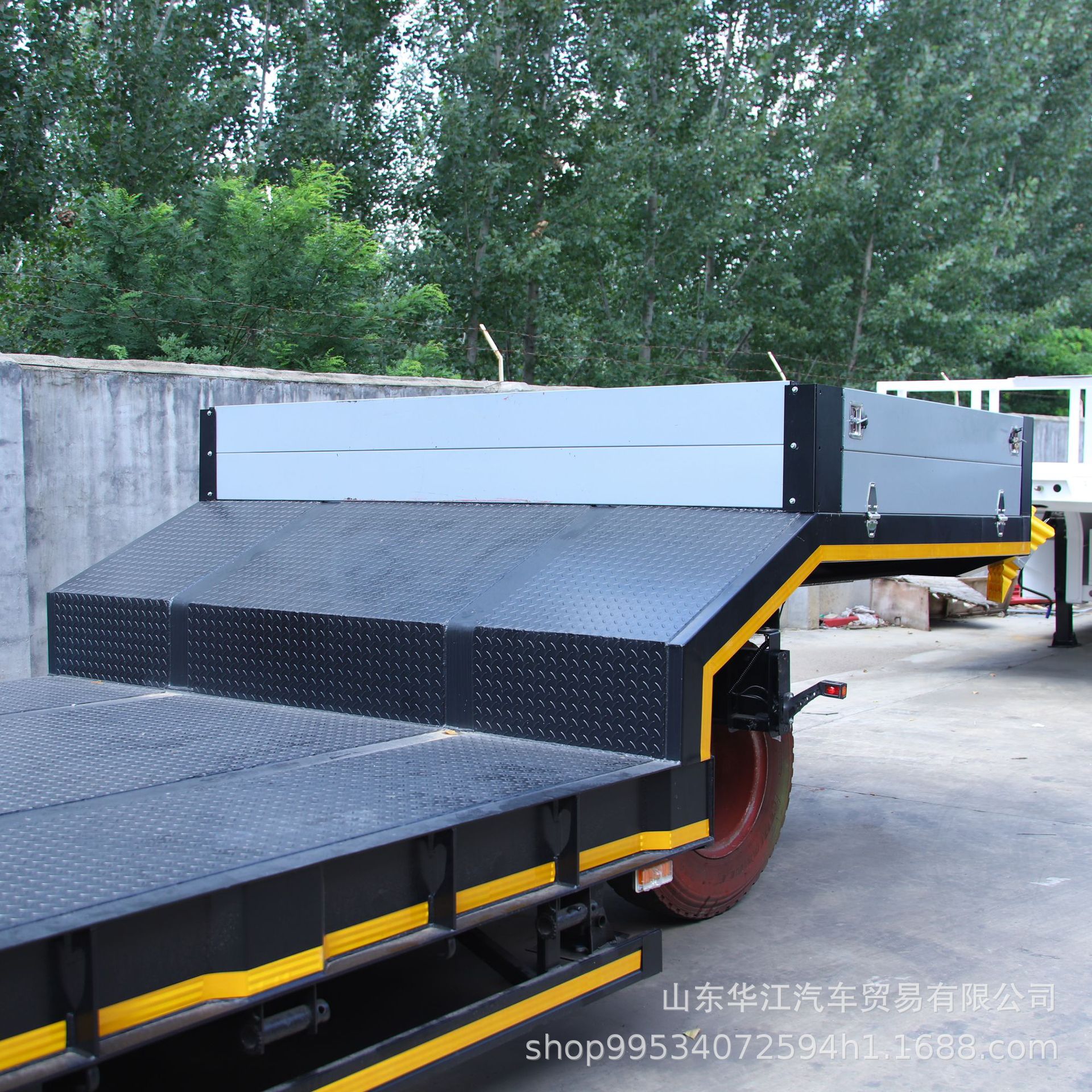 Export to Africa Heavy-Duty Container Flatbed Semi-Trailer Skeleton Trailer 40Tf20Tf Flatbed Transport Trailer