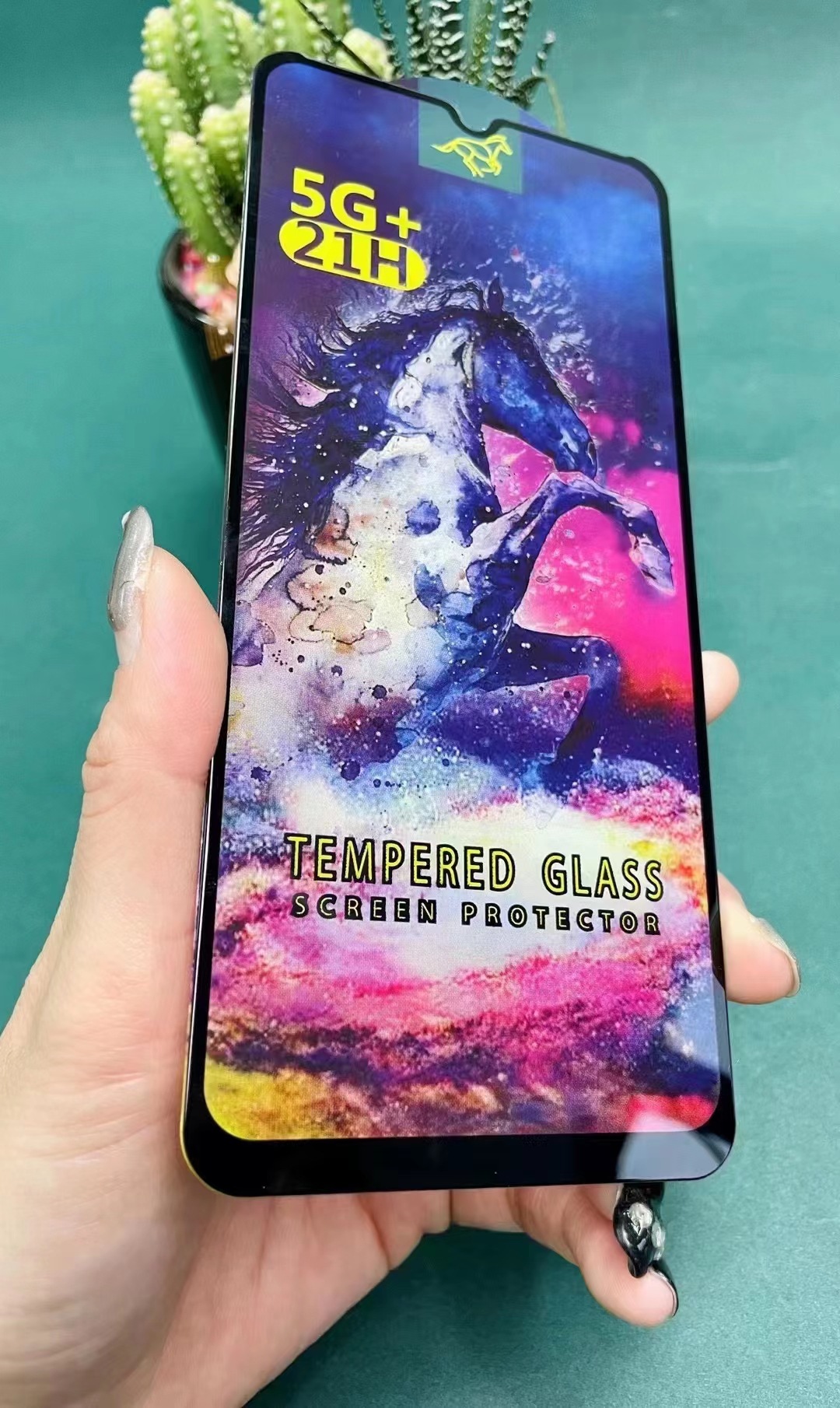 Protector de pantalla de vidrio templado Qianlima para iPhone 15 Pro Max, apto para Apple 16 Pro Max, con protección ocular.