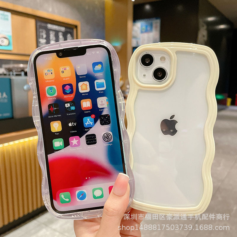 波辺insキャンディー色はiphone15proアップル16携帯ケース13新モデル14透明12転倒防止に適用されている|undefined
