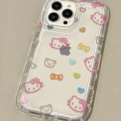 卡通KT貓14手機殼iPhone13可愛12蘋果11硅膠xr防摔xsmax/x軟67/8p