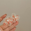 Chaoxian.com gauze flower earrings Girl 2024 new explosion earrings sweet suitable for summer Fangyuan face decoration