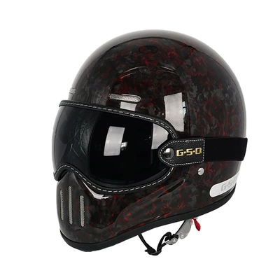 Motosiklet kaskı (dəbilqə) – and Women, Winter and All-Season Safety - red-forged-black-tea-mirror-m55-56