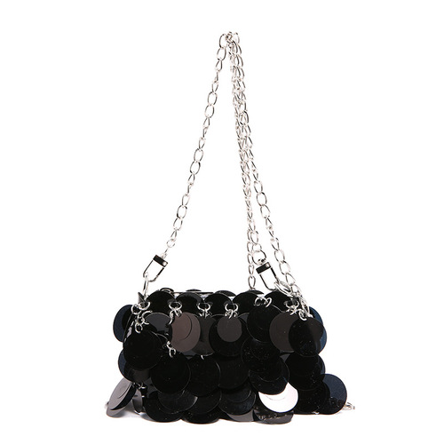 Cross-border small bag for women 2024 new internet celebrity super hot sequin crossbody small square bag versatile personalized key lipstick bag