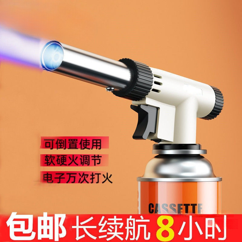 烧猪毛便携式喷枪头卡式气罐喷火枪烘培焊枪点火器喷灯喷火器家用|undefined