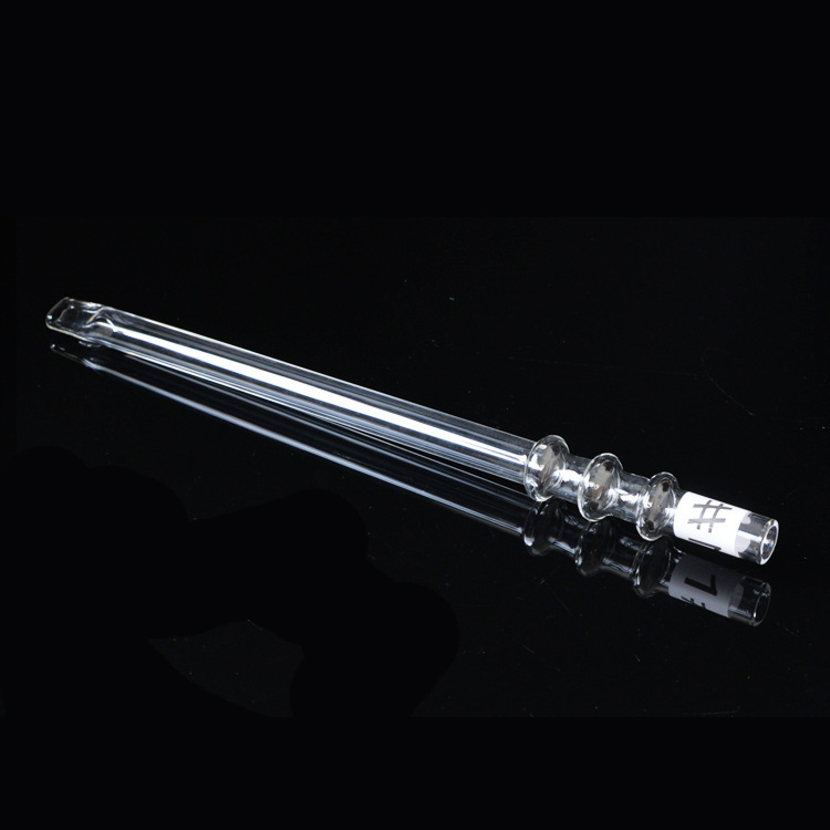 阿拉伯水烟管15*300MM3节玻璃水烟壶配件玻璃烟具烟枪吸管