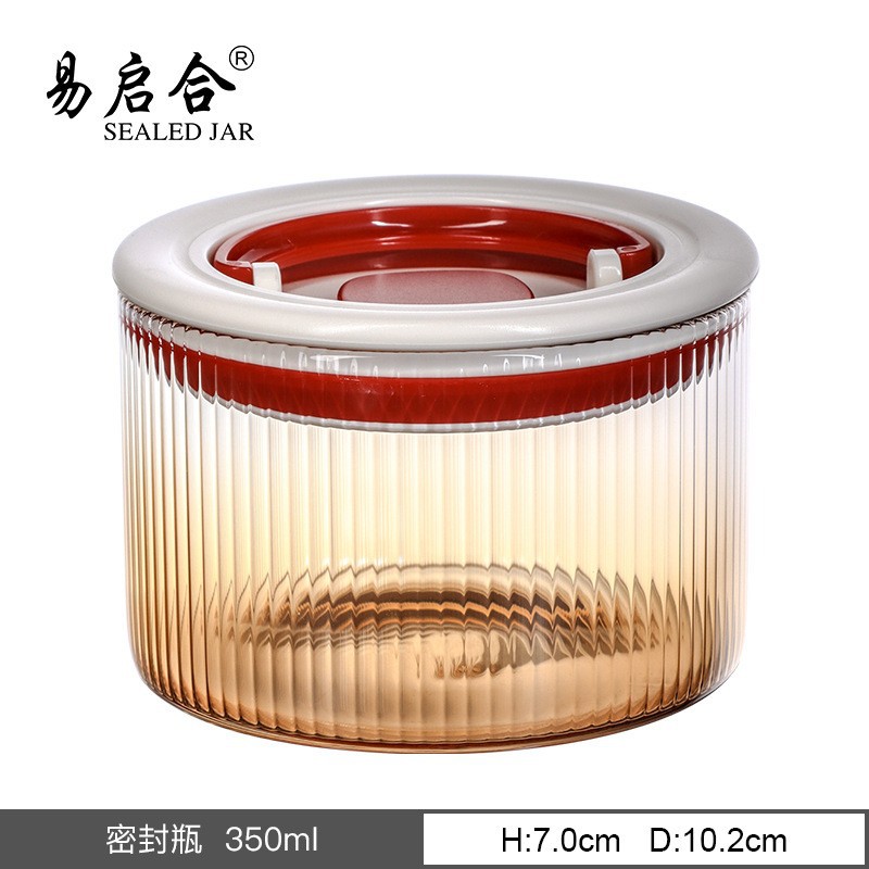 Fábrica de suministro directo de tanques de sellado de vidrio almacenamiento de cocina de alta borosilicina de vidrio tanque de almacenamiento de sellado de tangerina tanque de almacenamiento