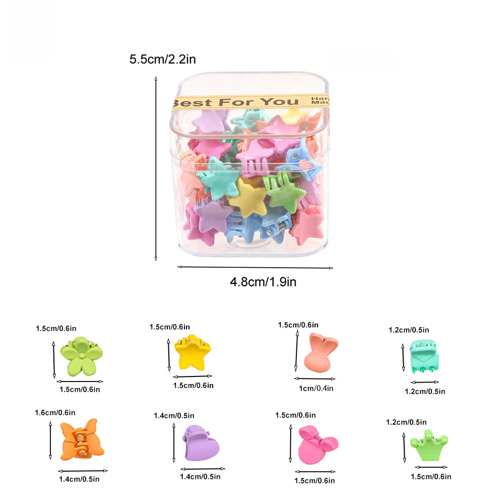 Set mini mollette per capelli colorate per trecce e frangetta_voghion.com