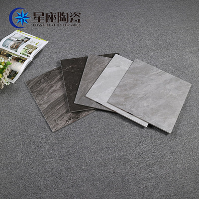 Foshan Dark grey Matte Quintana All-ceramic Antique brick 400*400 kitchen TOILET balcony floor tile Non-slip tiles