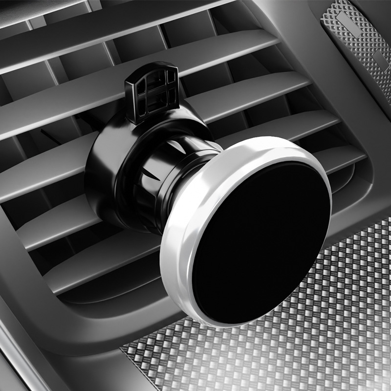 Salida de aire, soporte para teléfono móvil para automóvil, potente atracción magnética, navegación conveniente para teléfono móvil, panel de instrumentos tipo ventosa, soporte magnético
