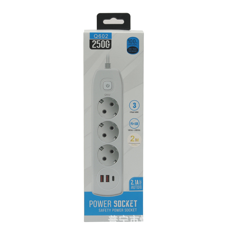 Q602#USB Blanco Europeo