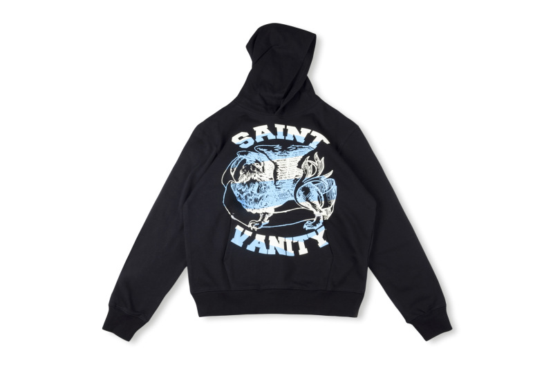25FW 欧米風ハイストリートブランド SAINT 刺繍入りストライプ柄スポーツカジュアルジップアップジャケット＆カジュアルパンツセット ボタン付きパンツ|undefined