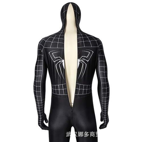 Mantianji 2007 Spider-Man 3 Venom cos suit adult bodysuit movie same style J19034BB