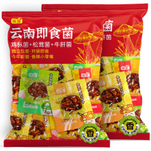 云南即食菌子山珍菌风味零食鸡枞松茸牛肝菌油炸菌菇独立包装小吃