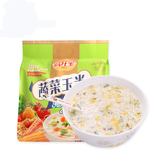High fiber vegetable corn oatmeal porridge saccharin-free food sugar cake urine snacks pregnant women surrogate breakfast for middle-aged and elderly people